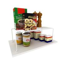 Organizador para armario grande cozinha casa aramado prateleira prato copo tempero utensilios despensa - DiCarlo Organizador para armario grande cozinha casa aramado prateleira prato copo tempero utensilios despensa - DiCarlo