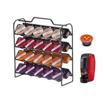 Organizador Para Cápsulas De Café Suporte Três Corações Preto - 40 Capsulas