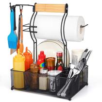 Organizador para Churrasco FANGSUN com Suporte para Papel-Toalha