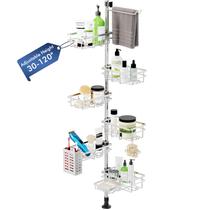 Organizador para Chuveiro Vatex em Aço Inoxidável com 6 Prateleiras Organizador para Chuveiro Vatex em Aço Inoxidável com 6 Prateleiras