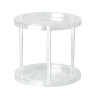 Organizador para Cosméticos Duplo Redondo Giratório em Acrilico Transparente 23cm - Paramount