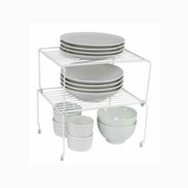 Organizador para Cozinha Pratos Metalico Retangular P