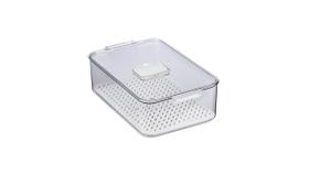 Organizador Para Geladeira ZipClip C/Escorredor P - Yangzi Organizador Para Geladeira ZipClip C/Escorredor P - Yangzi
