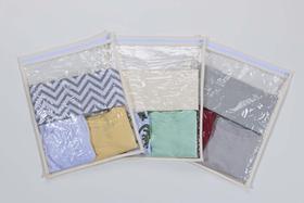 Organizador para Mala de Bebê Viagem Plastificado com Ziper Palha Bege 10 Peças