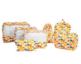 Organizador para mala de viagem kit com 7 peças estampa verão Organizador para mala de viagem kit com 7 peças estampa verão