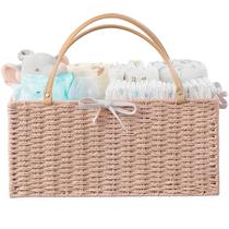 Organizador para Pañales de Bebé HBlife Rosa 38x25x18 cm con Divisor Removible