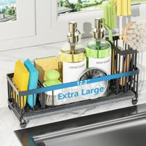 Organizador para Pia Cisily Caddy Extra Grande 31 cm Preto