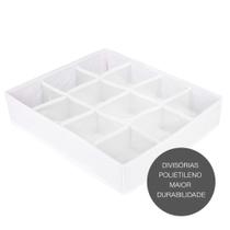 Organizador Para Roupas e Acessórios 12 Divisórias Vizapi Classic 35x43x9cm Branco Organizador Para Roupas e Acessórios 12 Divisórias Vizapi Classic 35x43x9cm Branco