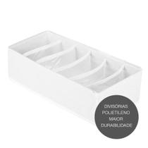 Organizador Para Roupas e Acessorios 6 Divisorias Vizapi Classic 35x15x10cm Branco