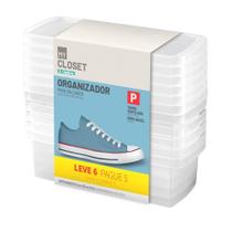 Organizador para Sapatos P Cristal 4,2L Leve 6 Pague 5 Ordene Organizador para Sapatos P Cristal 4,2L Leve 6 Pague 5 Ordene