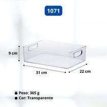 Organizador Paramount Multiuso Acrilico Com Alças Transparente Diamond Organizador Paramount Multiuso Acrilico Com Alças Transparente Diamond