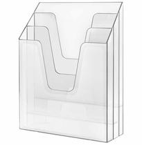 Organizador Pasta Documento Vertical Triplo Cristal 8641 Acrimet - Un