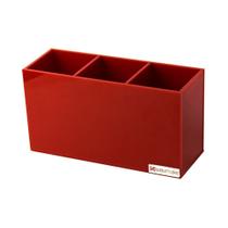 Organizador Pincel Maquiagem Dreams Acrílico Vermelho Organizador Pincel Maquiagem Dreams Acrílico Vermelho