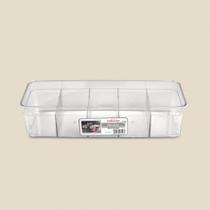 Organizador Plástico com 5 Divisória 30x11cm - EMHOUSE
