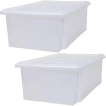 Organizador Plastico S950 Com Tampa 45L kit 2