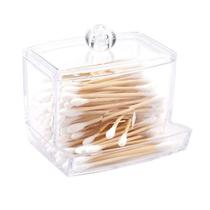 Organizador Porta Cotonete Multiuso Em Plástico Para Banheiro