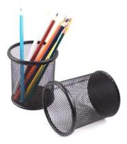 Organizador Porta Lapís Caneta Maquiagem objeto De Mesa Escritório Preto