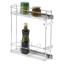 Organizador porta Latas Deslizante Leve para Armário L.120mm