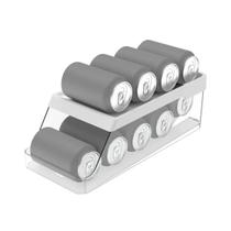 Organizador Porta Latas Geladeira Rolante 9 Unidades Clear Fresh