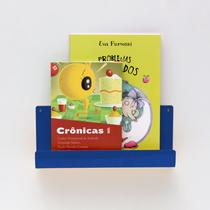 Organizador Porta Livros e Revisteiro de Parede Infantil Azul - Quartinhos