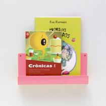 Organizador Porta Livros e Revisteiro de Parede Infantil Rosa - Quartinhos