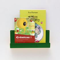Organizador Porta Livros e Revisteiro de Parede Infantil Verde - Quartinhos