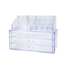 Organizador Porta Maquiagem Acrílico Batom Pincel 3 Gavetas Organizador Porta Maquiagem Acrílico Batom Pincel 3 Gavetas