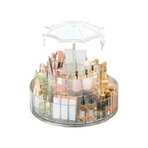 Organizador Porta Maquiagem Cosméticos Skincare Giratório 360 Banheiro Bancada Penteadeira Acrílico Organizador Porta Maquiagem Cosméticos Skincare Giratório 360 Banheiro Bancada Penteadeira Acrílico