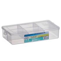 Organizador Porta Objetos Plastico Multiuso 5 Divisões Resistente Transparente - Plasmont Organizador Porta Objetos Plastico Multiuso 5 Divisões Resistente Transparente - Plasmont