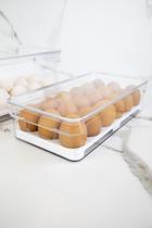 Organizador Porta Ovos Geladeira Com Tampa 18un Clear Fresh