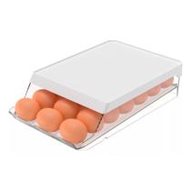 Organizador Porta Ovos Roll Clear Fresh C/ 21 Un Branco - Ou Organizador Porta Ovos Roll Clear Fresh C/ 21 Un Branco - Ou