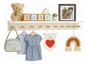 Organizador Porta Roupas Toalhas Com Prateleira Decorativa