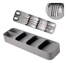 Organizador Porta Talher Para Gavetas Plástico Compacto 5 Divisórias