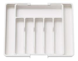 Organizador Porta Talheres Bandeja para Gaveta Expansível Divisórias Ajustável