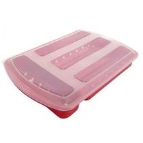 Organizador Porta Talheres de Gaveta com Tampa 4 Divisões Plástico - Ercaplast