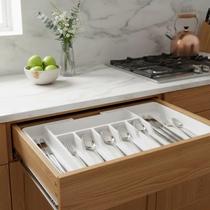 Organizador Porta Talheres Gaveta Cozinha Extensor Organizador Porta Talheres Gaveta Cozinha Extensor