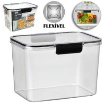 Organizador pote de acrílico retangular grande com tampa hermética grande 3,6 L multiuso mantimentos de cozinha alimento Organizador pote de acrílico retangular grande com tampa hermética grande 3,6 L multiuso mantimentos de cozinha alimento