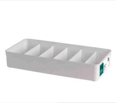 Organizador PP Modular C/ Divisórias Branco 35,5x10,5x7,5