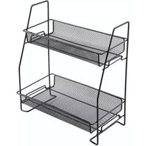 Organizador Prateleira Multiuso 2 Andares Para Cozinha Banheiro Organizador Prateleira Multiuso 2 Andares Para Cozinha Banheiro