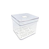 Organizador Prateleiras De Geladeira Transparente 2,8 Litros Conservador Alimentos Verduras Fruta Organizador Prateleiras De Geladeira Transparente 2,8 Litros Conservador Alimentos Verduras Fruta