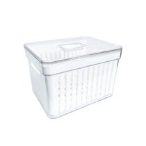 Organizador Prateleiras De Geladeira Transparente 3,8L Cesto Escorredor P/ Alimentos Verduras Frutas Organizador Prateleiras De Geladeira Transparente 3,8L Cesto Escorredor P/ Alimentos Verduras Frutas