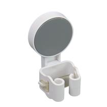 Organizador Prático de Parede para Cabos e Vassouras em Plástico Branco