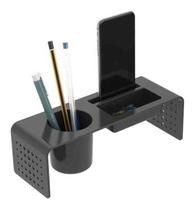Organizador PRETO De Mesa MAXCRIL Lápis Papel Clip -10170036