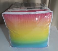 Organizador PVC 38x38x38 para Guardar Edredom, Roupas com 5 peças