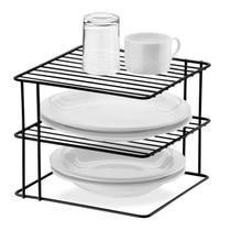 Organizador Quadrado 3 Níveis Preto Fosco