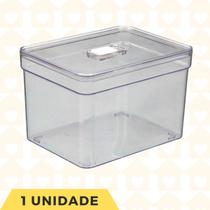Organizador Quadrado Alto Resistente Transparente Acrilico 1 Un