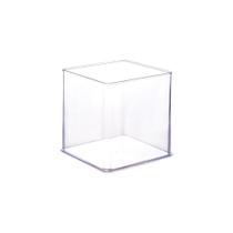 Organizador Quadrado enCaixa em Poliestireno Transparente 14,6x14x,6x15,7cm - Plasutil