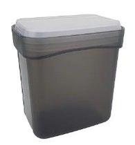 Organizador Retangular Alto 1,6 litros Fumê Tupperware