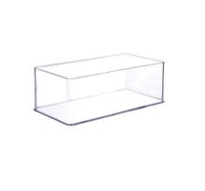 Organizador Retangular enCaixa em Poliestireno Transparente 29,2x14,6x10,6cm - Plasutil