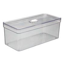 Organizador Retangular Grande Guardar Alimentos Com Tampa 1 UN - PLASTUTTI Organizador Retangular Grande Guardar Alimentos Com Tampa 1 UN - PLASTUTTI